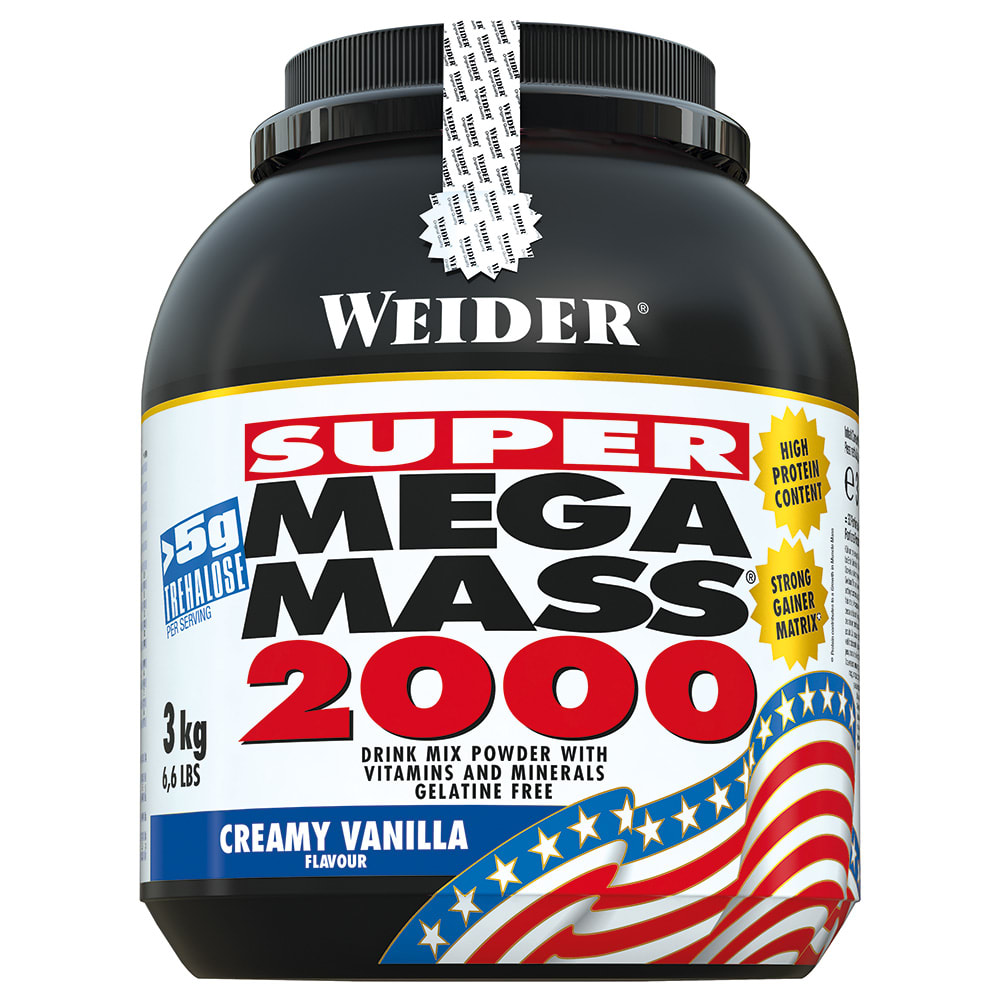 Weider Mega Mass 2000 - 3000g - Vanille-Creme