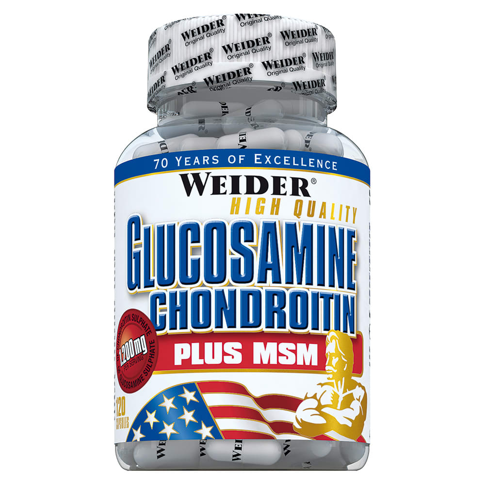 Weider Glucosamine + Chondroitin Plus MSM (120 caps)