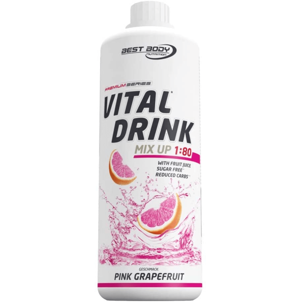 Best Body Nutrition Vital Drink Konzentrat - 1000ml - Pink Grapefruit