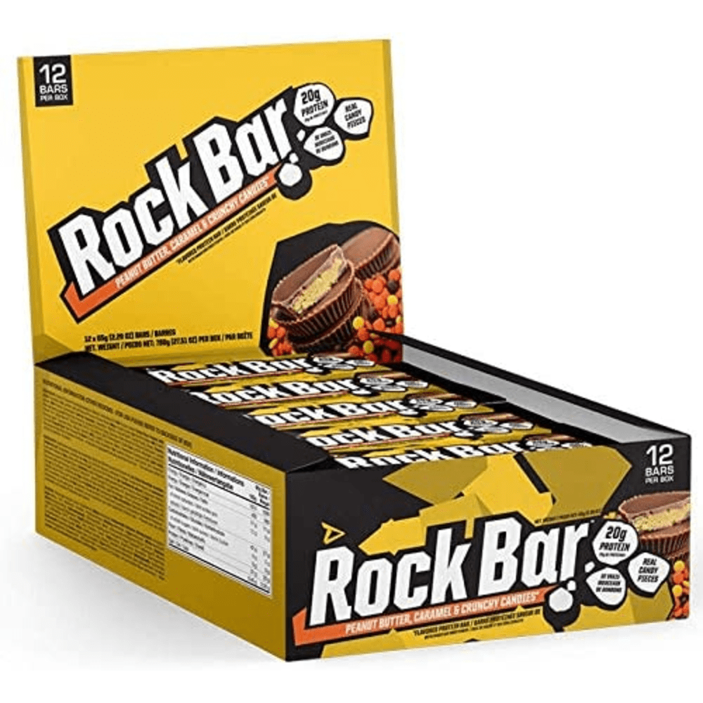 Rock Bar - 12x65g - Peanutbutter, Caramel & Crunchy Candies