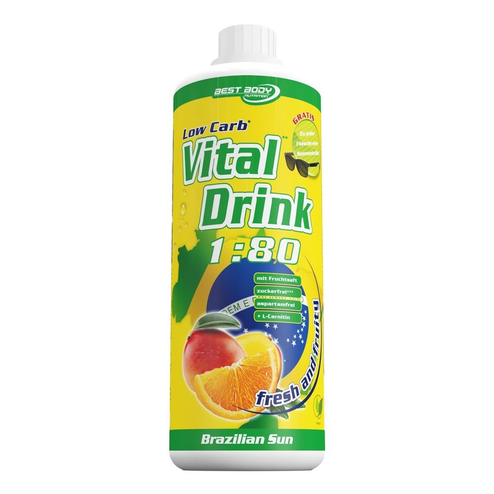 Best Body Nutrition Vital Drink Concentrate - 1000ml - Brazilian Sun
