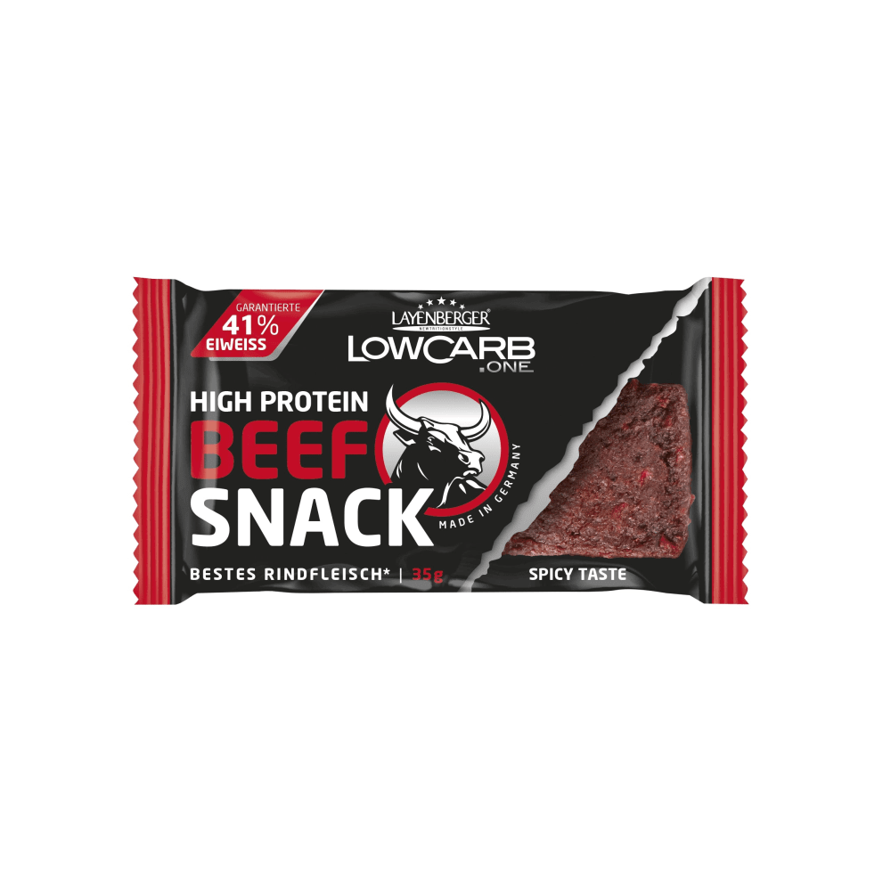 Layenberger LowCarb.one High Protein Beef Snack - 10x35g - Spicy