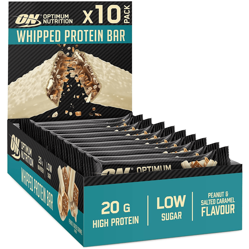 Optimum Nutrition Whipped Protein Bar - 10x60g - Peanut & Salted Caramel