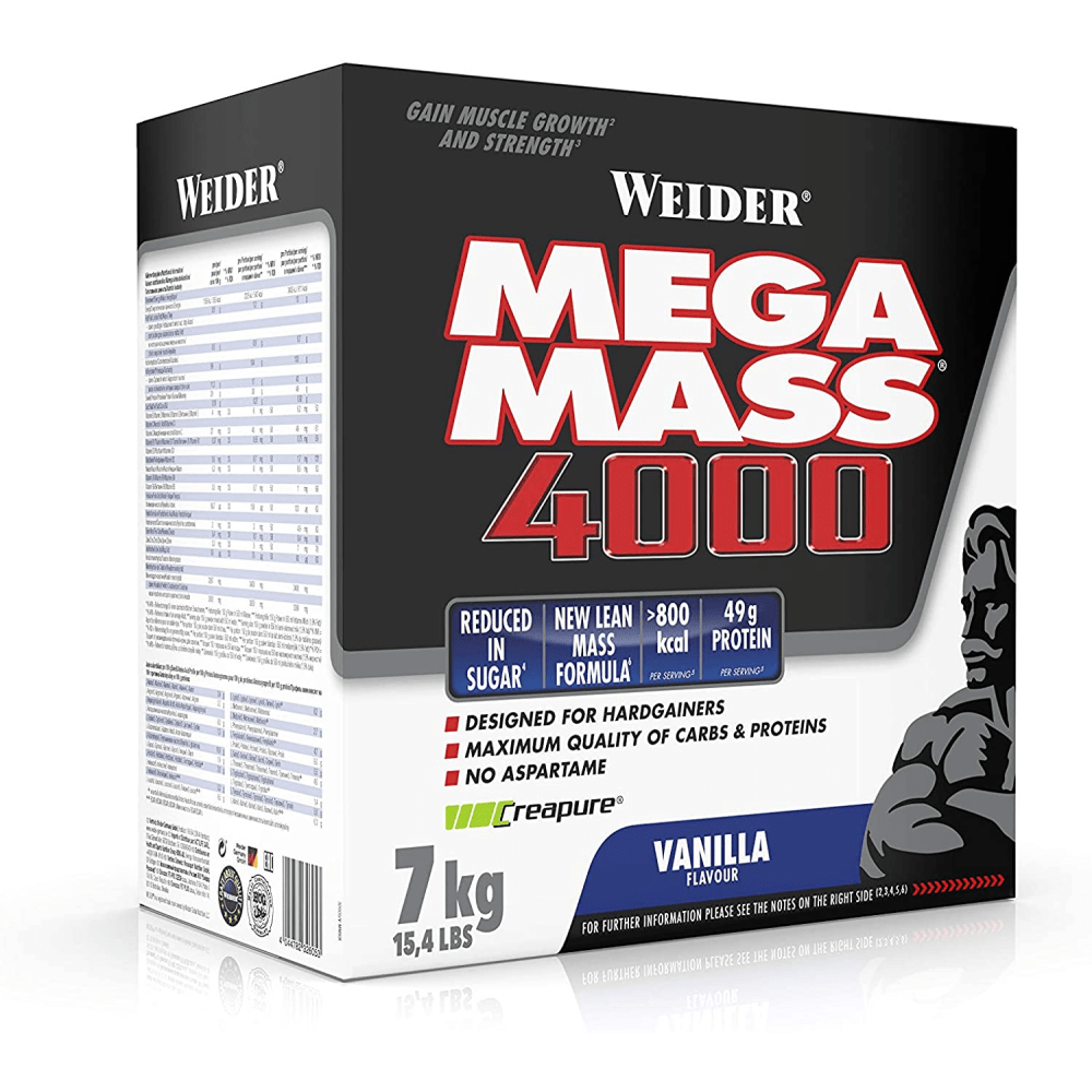 Weider Mega Mass 4000 - 7000g - Vanille