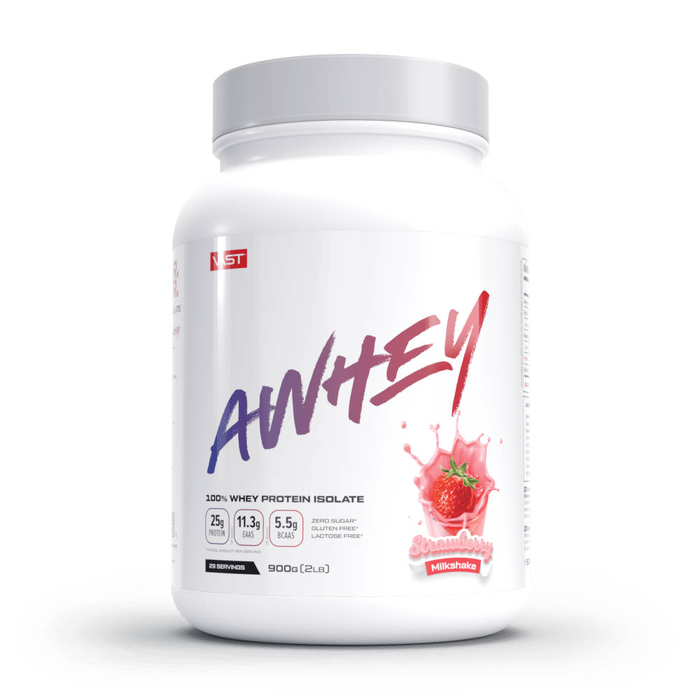 VAST AWHEY - 100% Whey Protein Isolate - 900g - Strawberry Milkshake