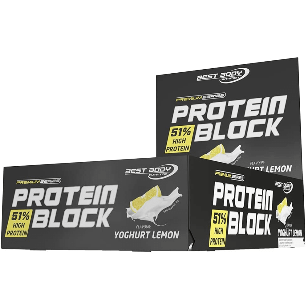 Best Body Nutrition Protein Block - 15x90g - Yoghurt Lemon