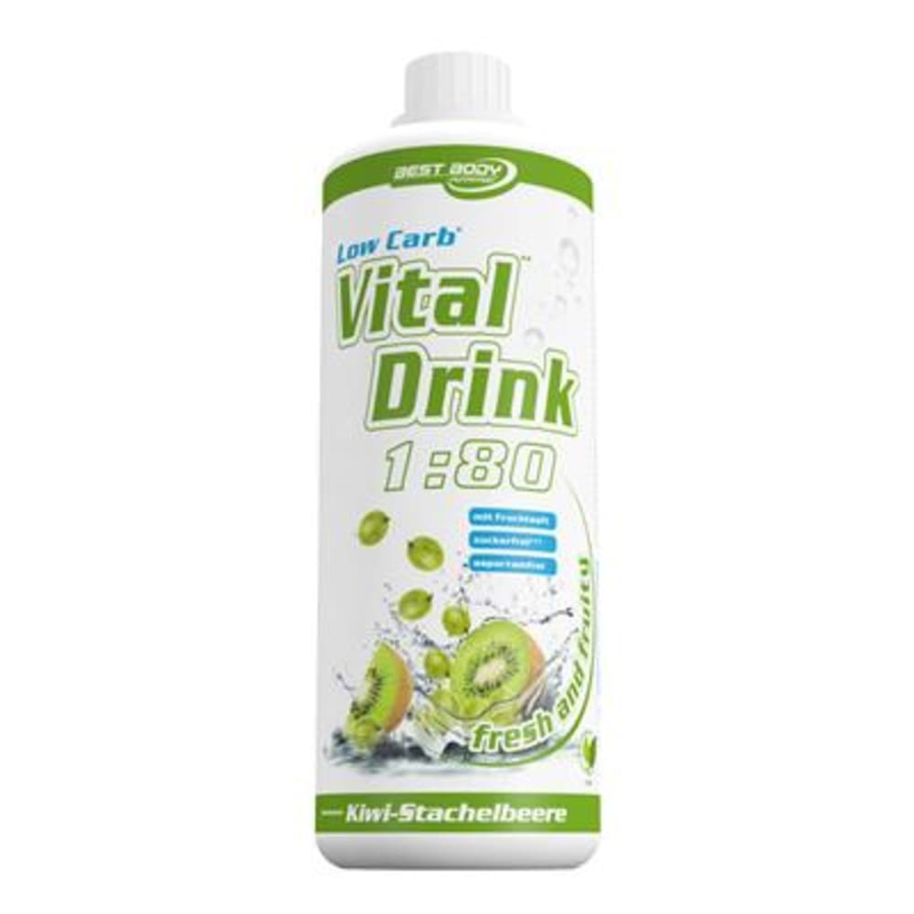 Best Body Nutrition Vital Drink Konzentrat - 1000ml - Kiwi Gooseberry