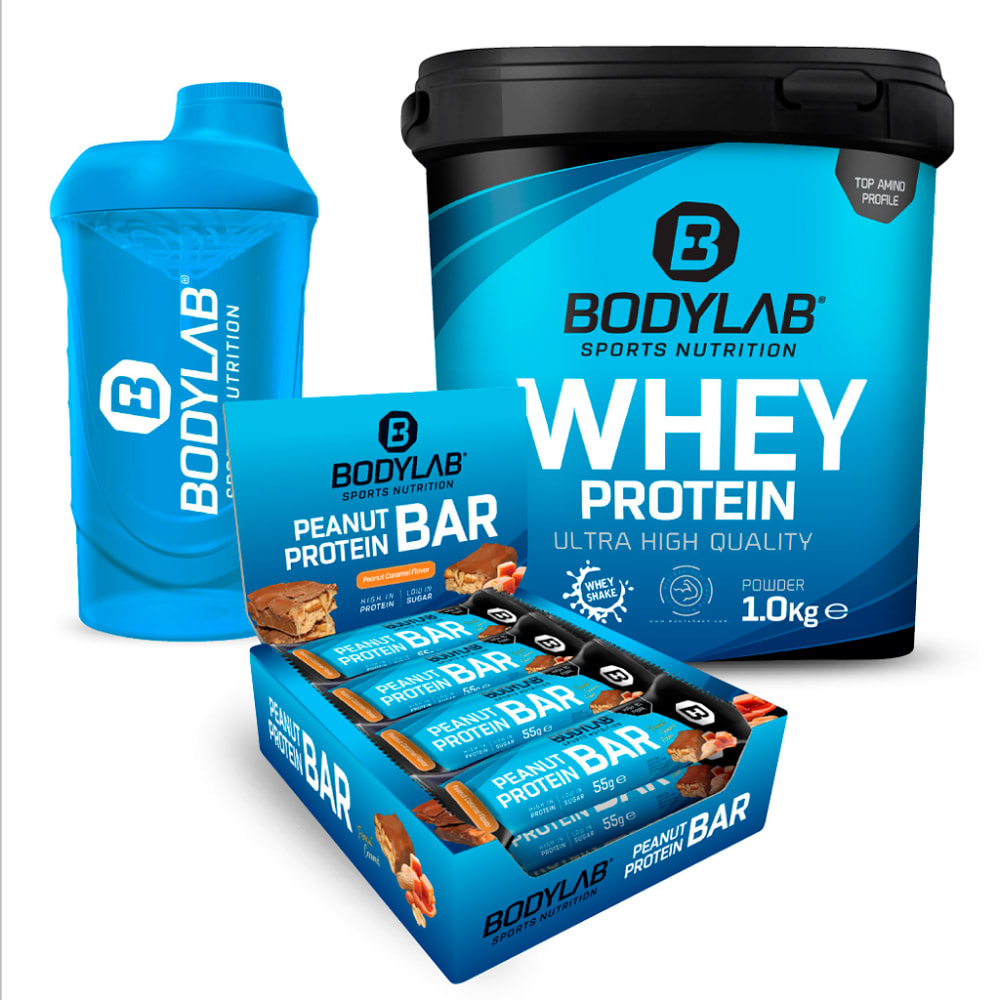 Bodylab24 BACK TO GYM DEAL met Peanut-Caramel Protein Bars