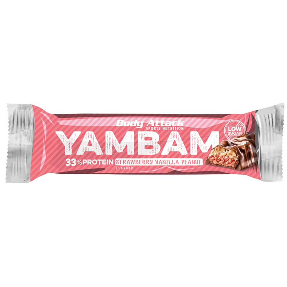 YamBam Bar - 15x80g - Strawberry Vanilla Peanut