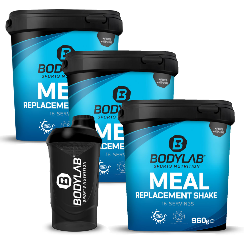 Bodylab24 3 x Meal Replacement (3 x 960g) + Shaker