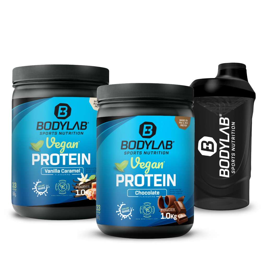 Bodylab24 2 x Bodylab24 Vegan Protein (1000g) + Shaker