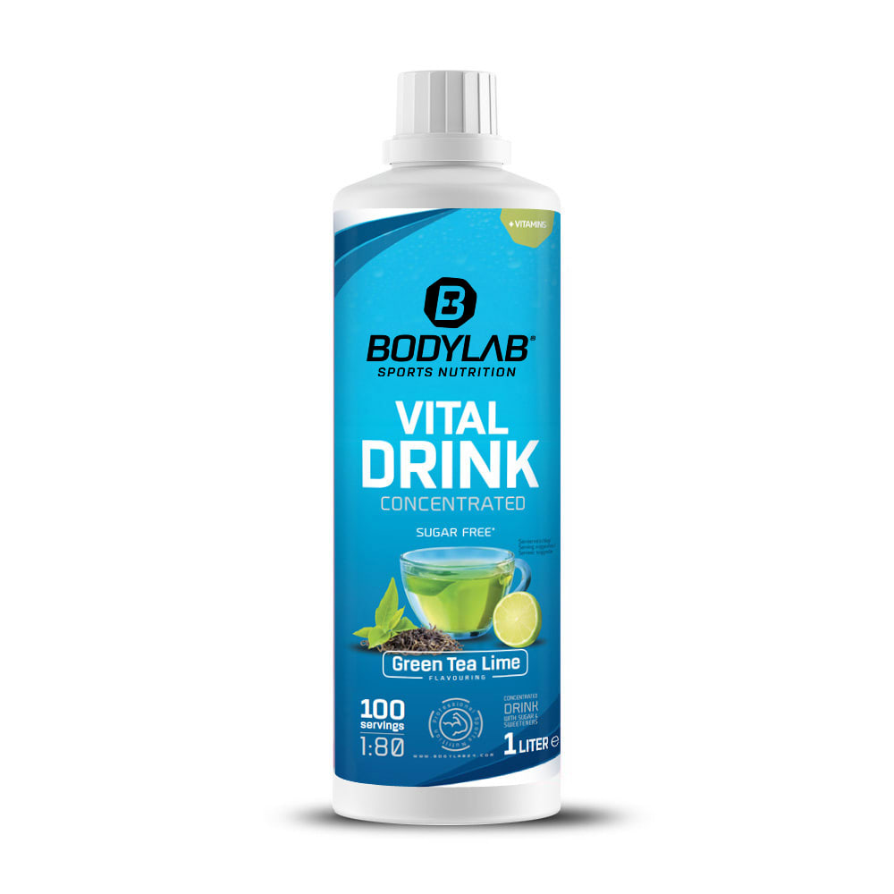 Bodylab24 Vital Drink Concentrated - 1000ml - Grüntee-Limette