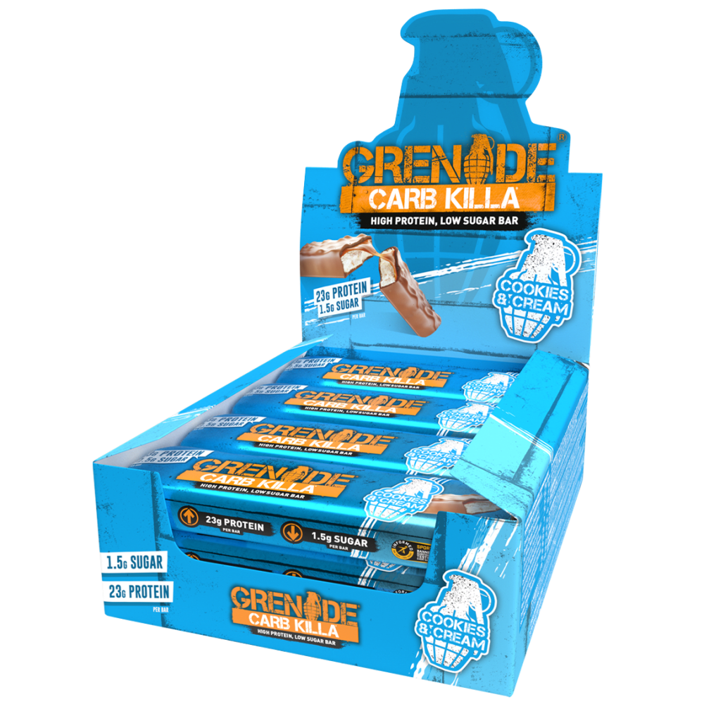 Grenade Protein Bar - 12x60g - Cookies & Cream