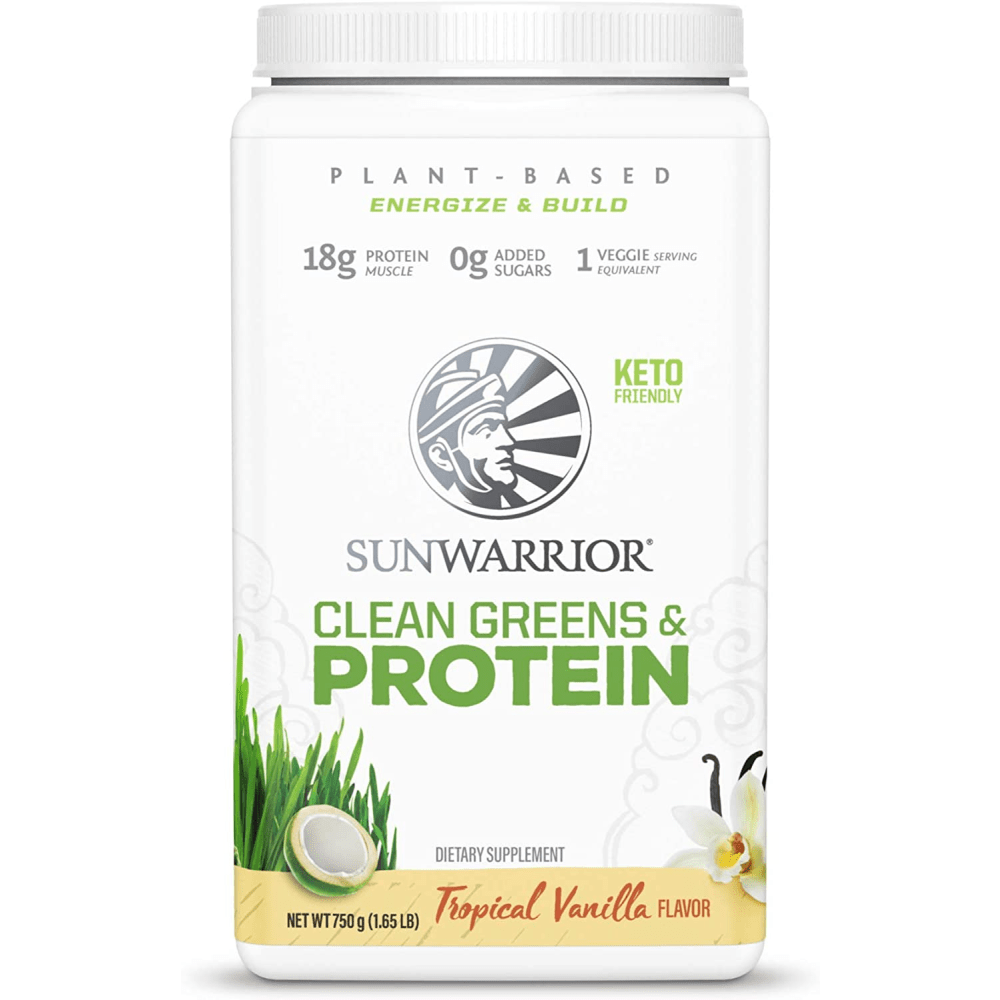 SunWarrior Clean Greens & Protein - 750g - Tropical Vanilla