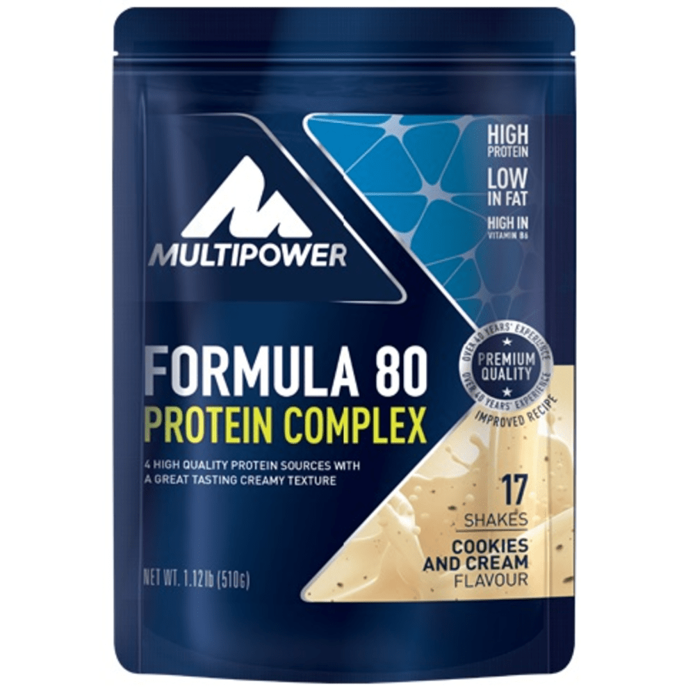 MULTIPOWER Formula 80 Protein Complex - 510g - Cookies and Cream