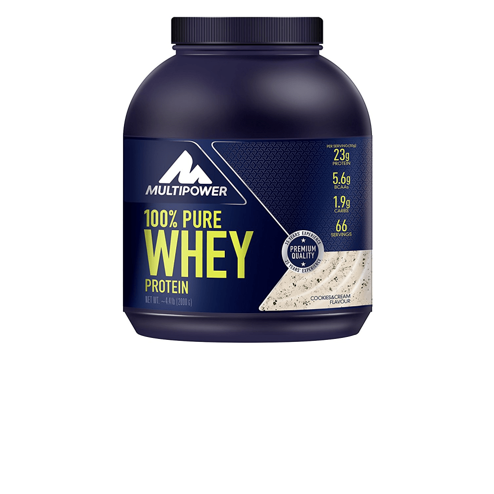 MULTIPOWER 100% Pure Whey Protein - 2000g - Cookies Cream