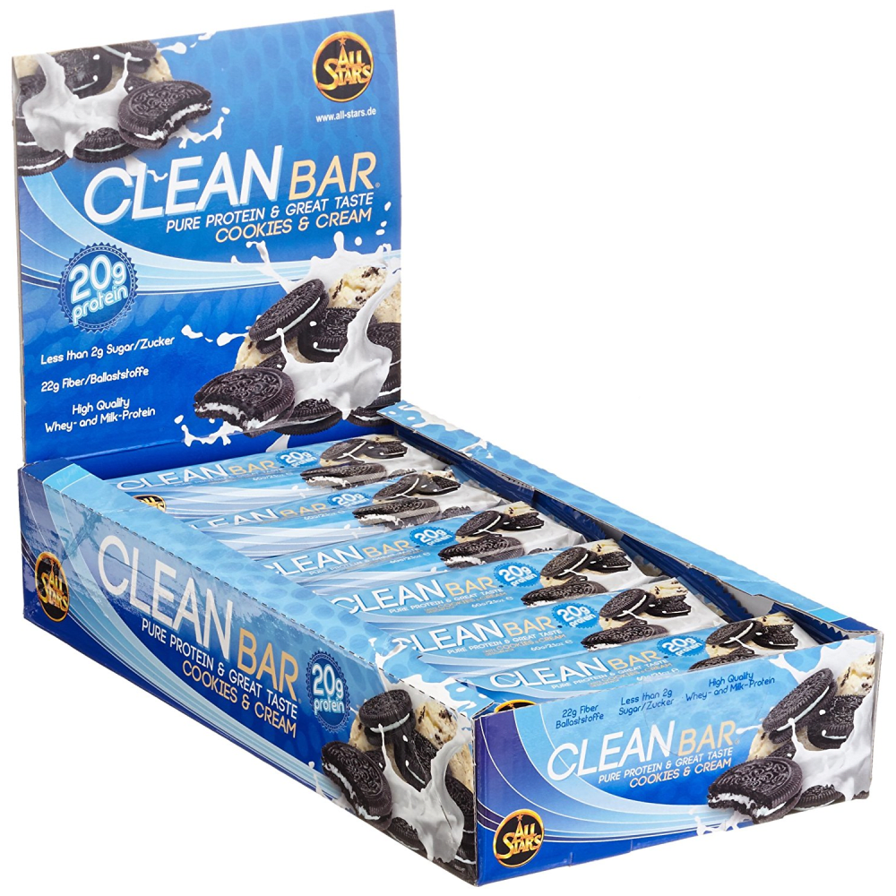 All Stars Clean Bar - 18x60g - Cookies Cream