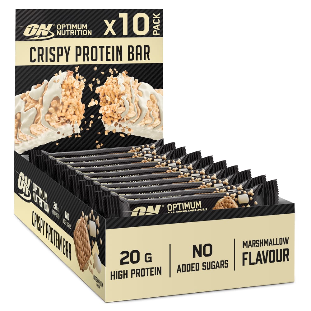 Optimum Nutrition Protein Crisp Bar - 10x65g - Marshmallow