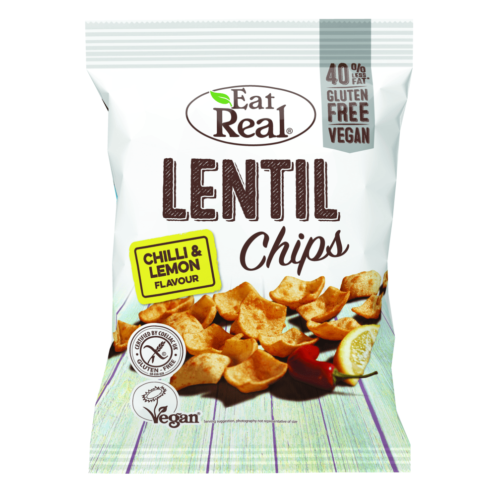 Eat Real Lentil Chips Chilli & Lemon (113g)
