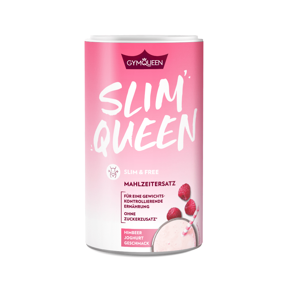 GYMQUEEN Slim Queen Meal Replacement-Shake - 420g - Raspberry Yogurt Shake (Limited Edition)