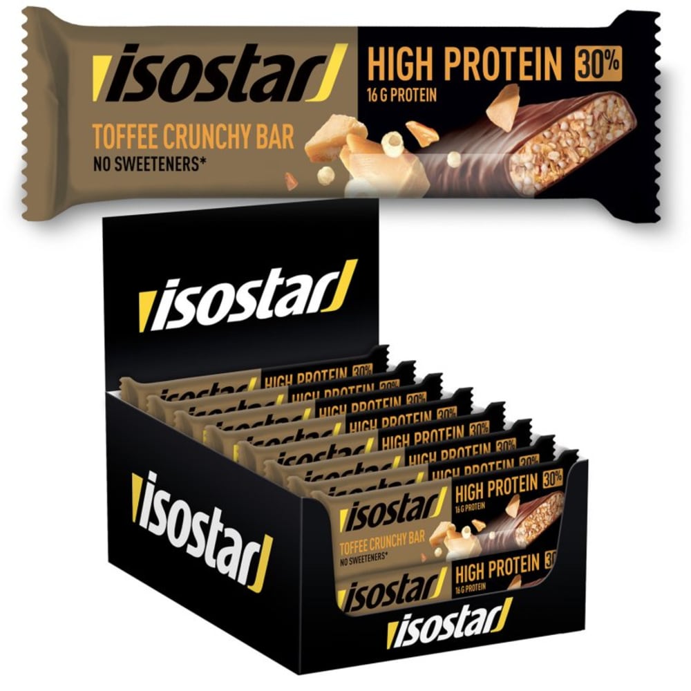 Isostar High Protein 30 - 16x55g - Toffee-Crunch