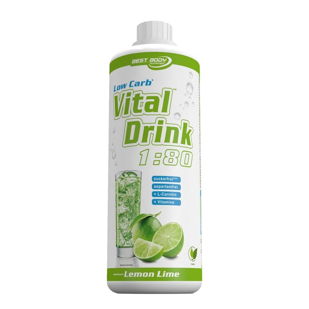 Best Body Nutrition Vital Drink Concentrate - 1000ml - Lemon Lime