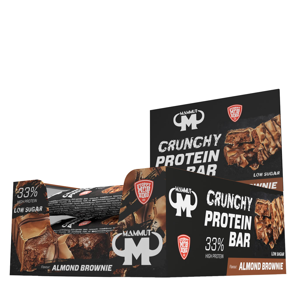 mammut Crunchy Protein Bar - 12x45g - Almond Brownie