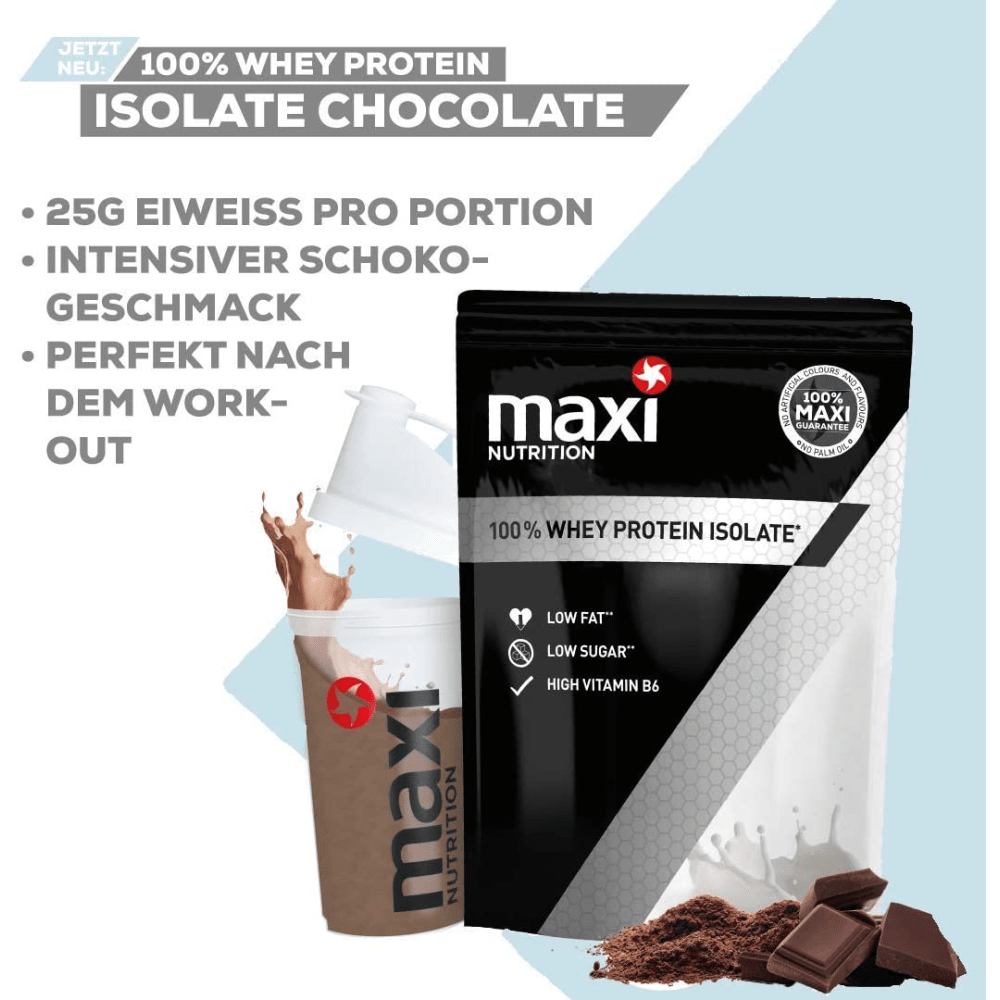 MaxiNutrition 100% Whey Protein Isolat - 1000g - Chocolate