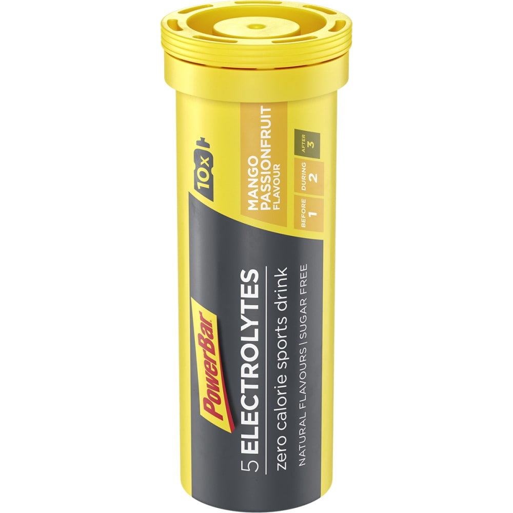 PowerBar 5 Elektrolytes Zero Calorie Sports Drink Röhrchen - 10 Brausetabs - Mango-Passionsfruch