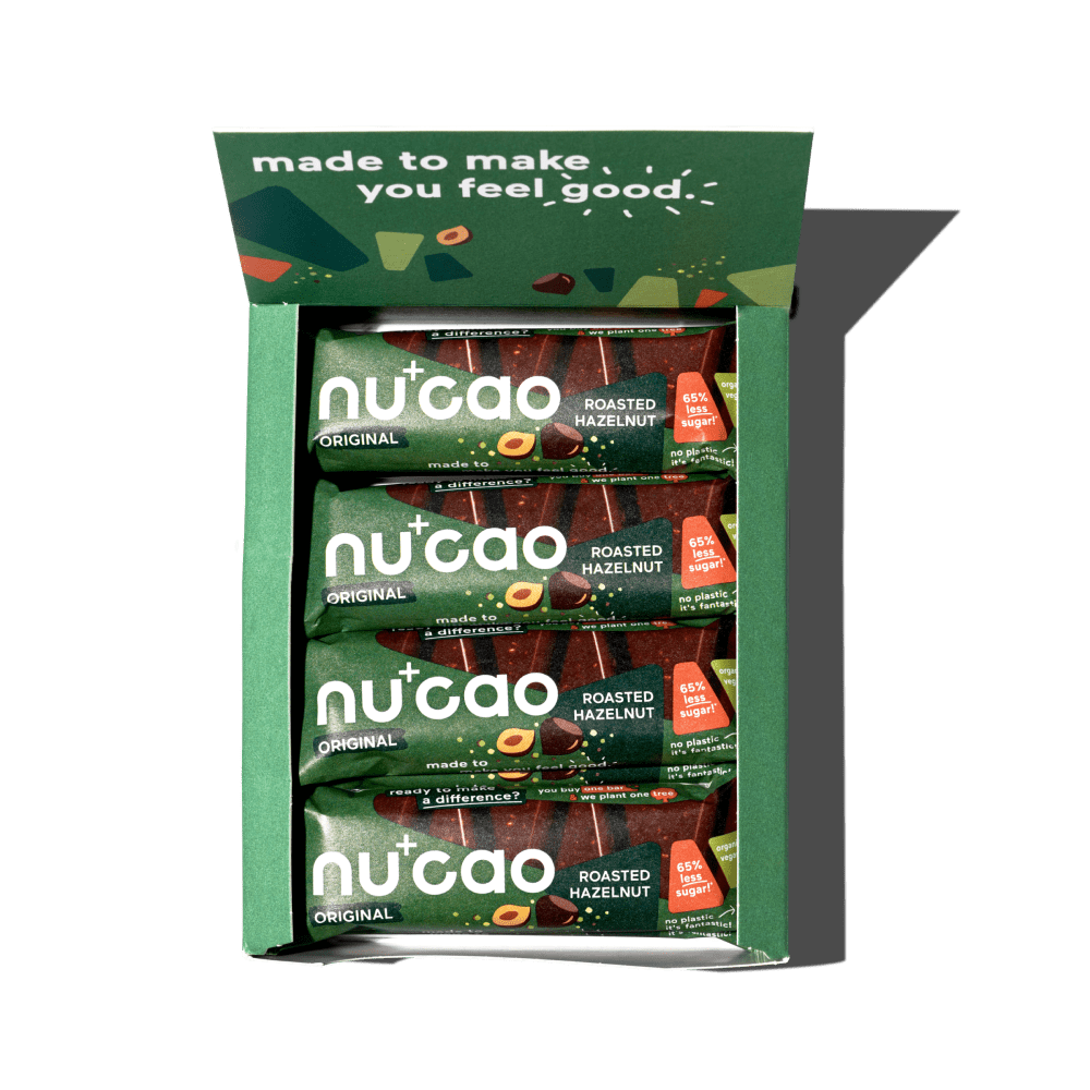 the nu company nucao bio - 12x40g - Roasted Hazelnut