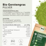 Doppelpack: Gerstengraspulver bio (2x1000g)