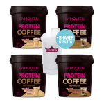 4 x Protein Coffee met gratis shaker
