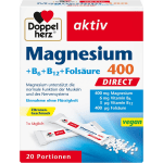 Magnesium 400 + B-Vitamine direct (20 Portionsbeutel)