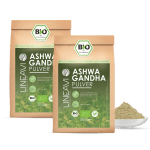 Doppelpack: Ashwagandhapulver bio (2x1000g)