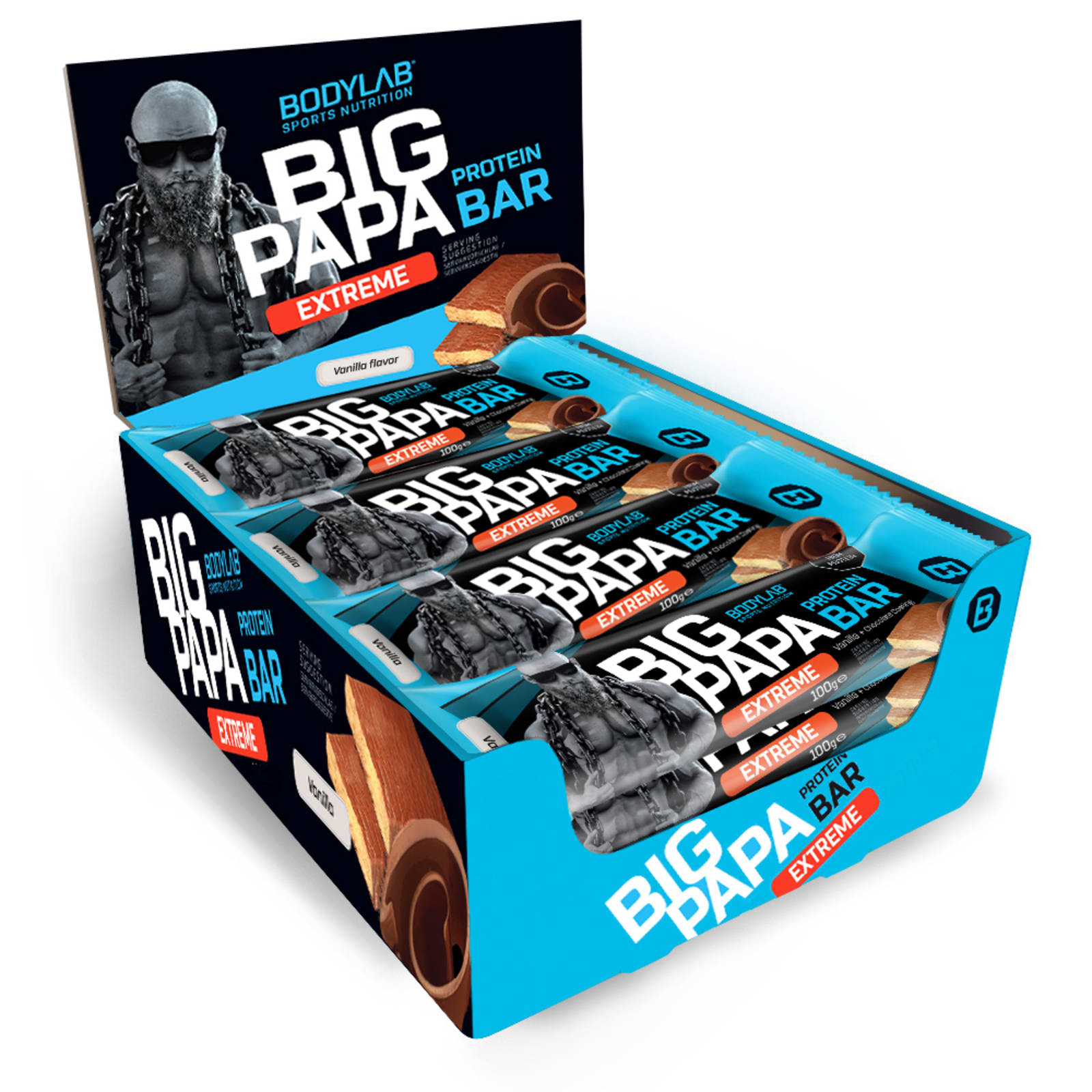vrek uitvegen vliegtuig BIG PAPA 50% Protein Bar Extreme (12x100g) van Bodylab24 kopen | Bodylab  Shop