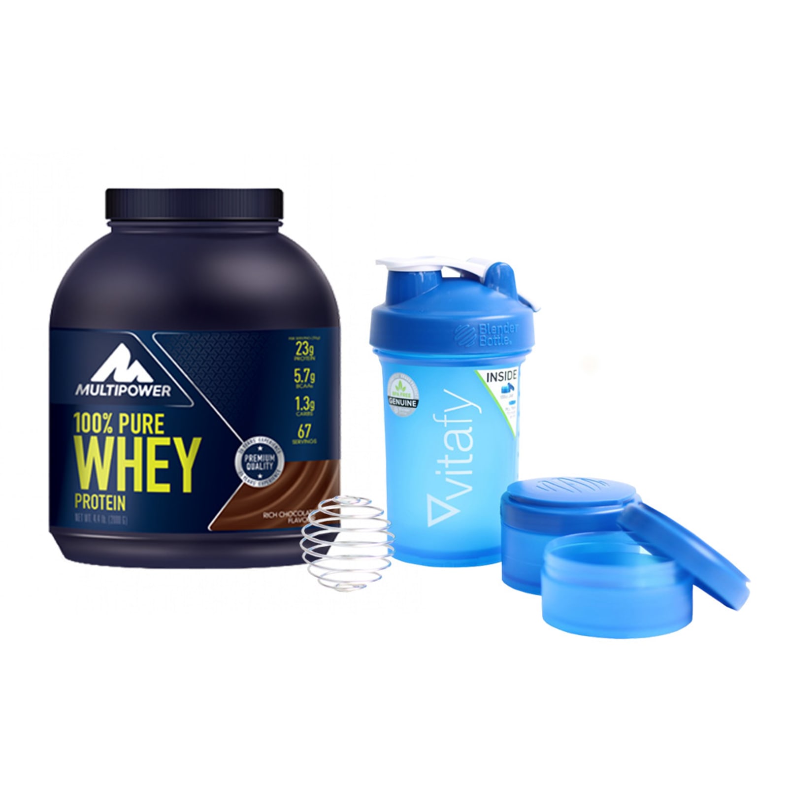 100 Pure Whey Protein 2000g Blender Bottle Vitafy Prostak 650ml Von Multipower