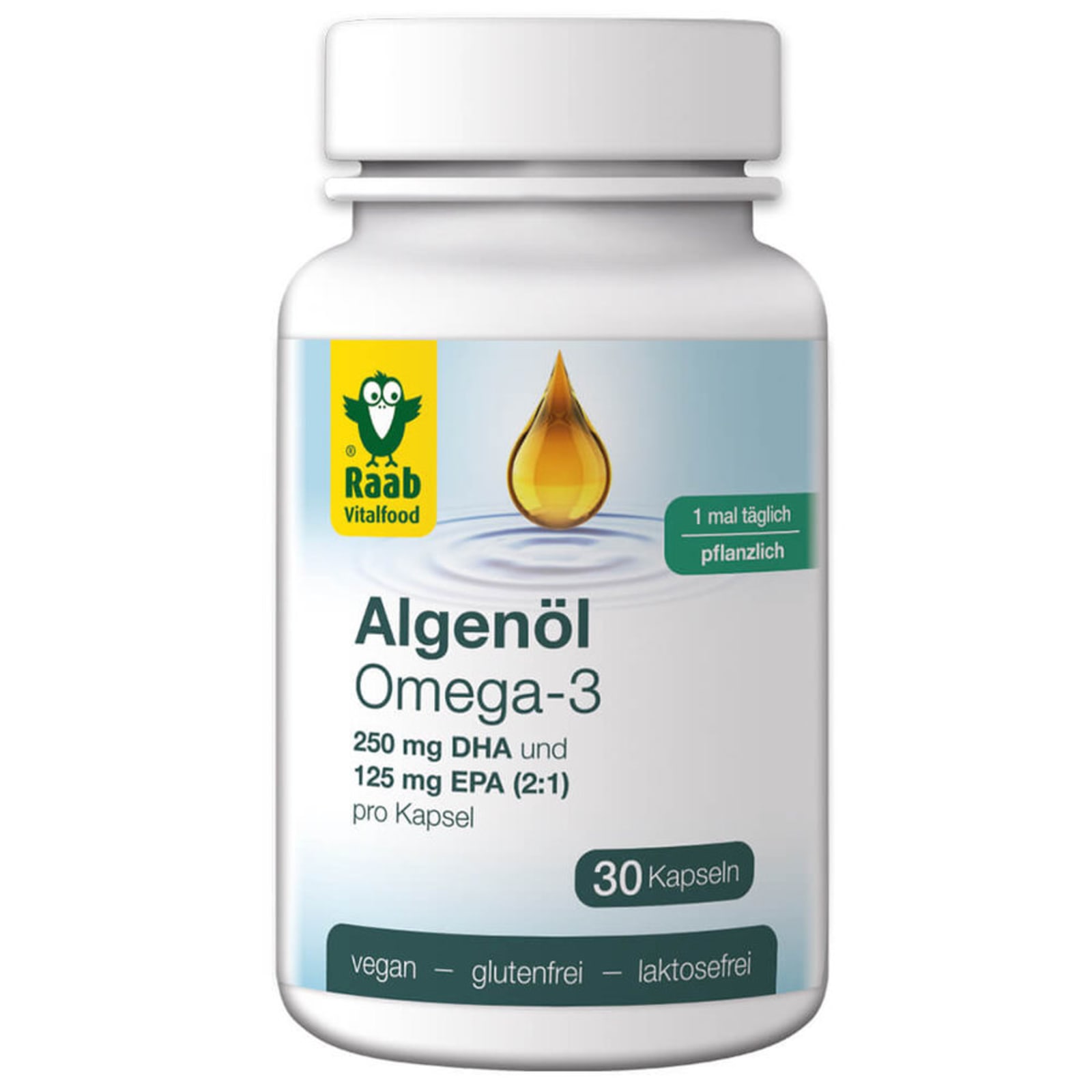 uitzondering huren Vijftig Algae Oil Omega-3 (30 capsules) van Raab Vitalfood kopen | Bodylab Shop