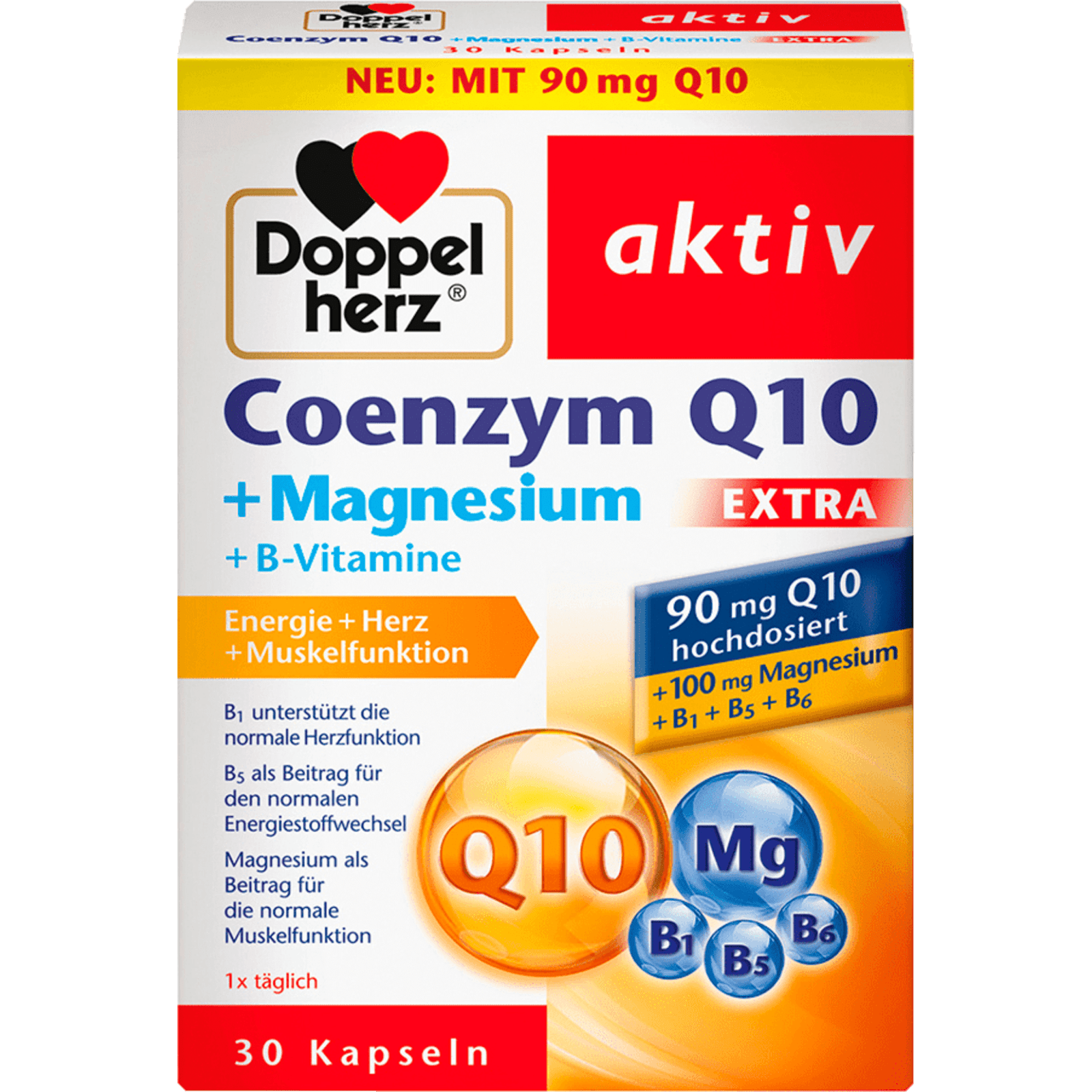Coenzym Q10 Extra + Magnesium (30 Kapseln) von Doppelherz