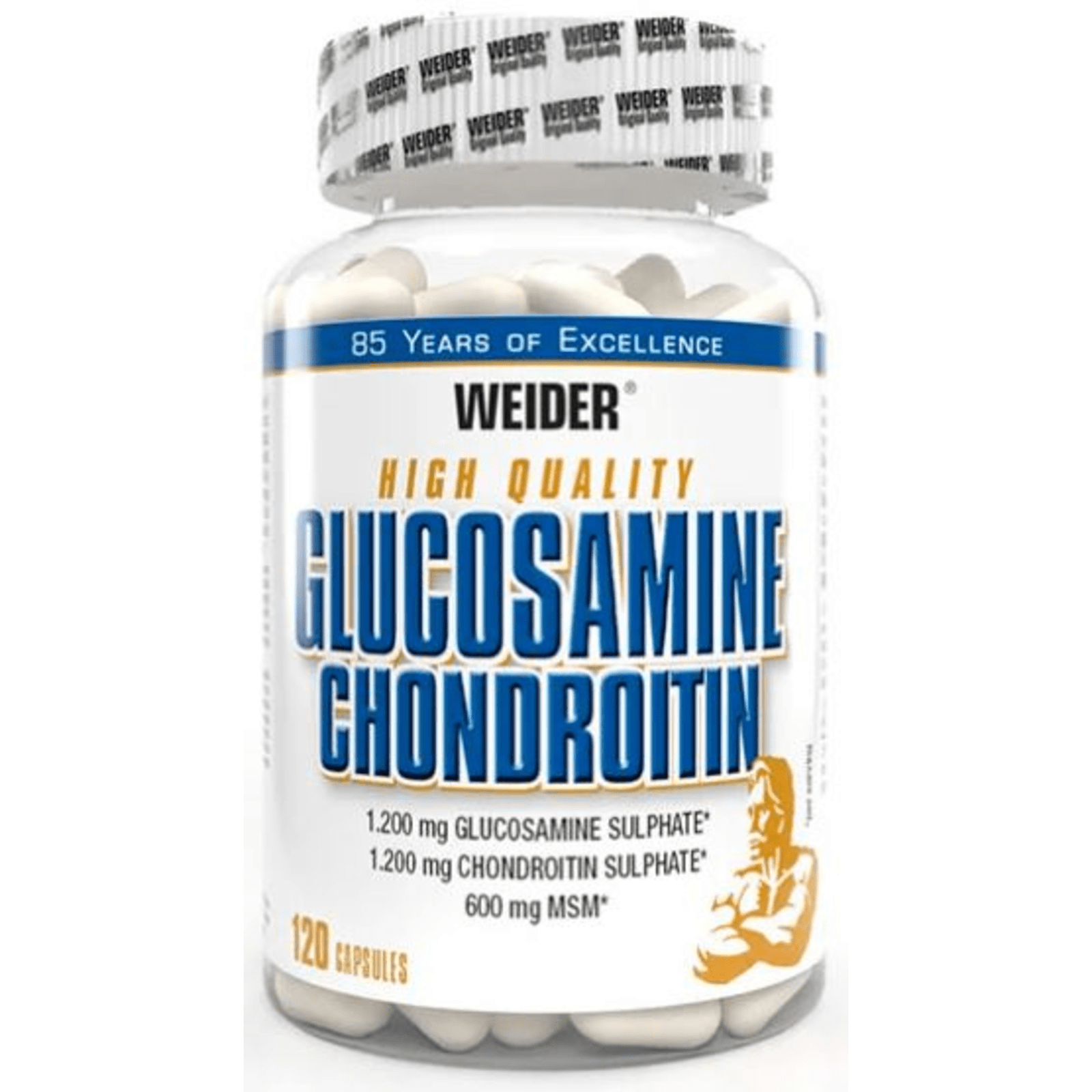 Ruim echo Overzicht Glucosamine + Chondroitin Plus MSM (120 caps) van Weider kopen | Bodylab  Shop