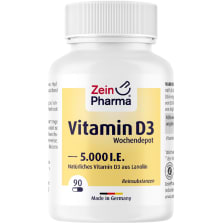 Vitamin D3 5000 I.E. Wochendepot (90 Kapseln)