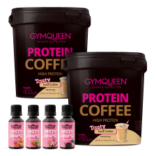 Protein Coffee 2er Pack + 4x Tasty Drops