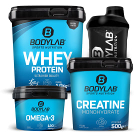 GYM-DEAL 2 - Whey + Creatine Powder + Omega-3 en Shaker