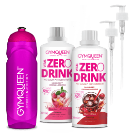 Zero Drink 2er Pack inkl. Dosierspender & Wasserflasche