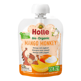 Bio Mango Monkey - Pouchy Mango mit Joghurt, ab dem 8. Monat (85g)