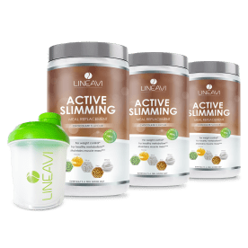 LINEAVI Active Food Diet Shake + Shaker - 3x500g - Chocolate