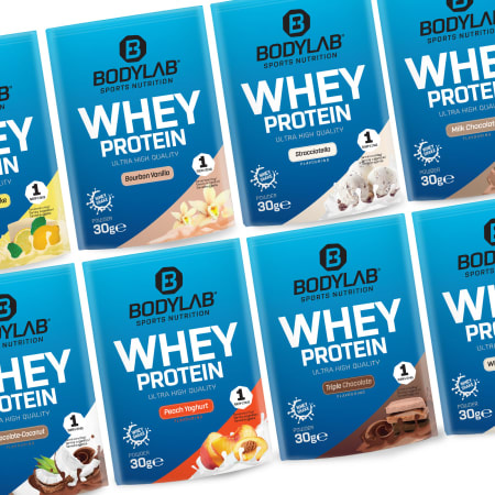 SECRET FLASHDEAL 4für1: Whey + GRATIS Creatine, Zero Sirup und Whey Probe