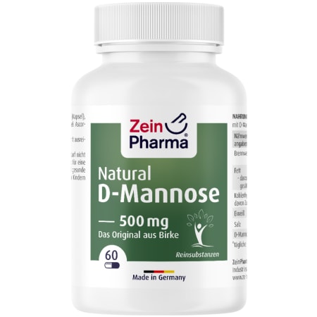 Natural D-Mannose 500mg (60 Kapseln)