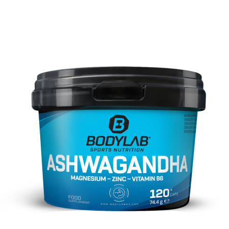 Ashwagandha + Magnesium - Zinc - Vitamin B6 (120 Kapseln)