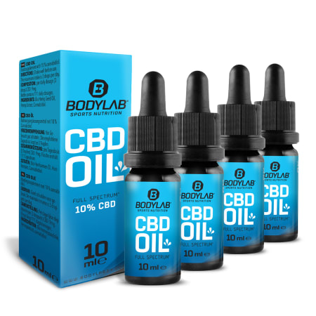 4 x Bodylab CBD Oil 10% (elk 10ml)