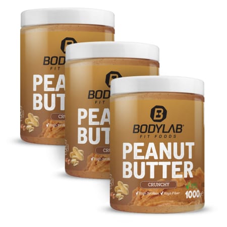 3 x 100% Peanut Butter 'crunchy' of 'smooth'